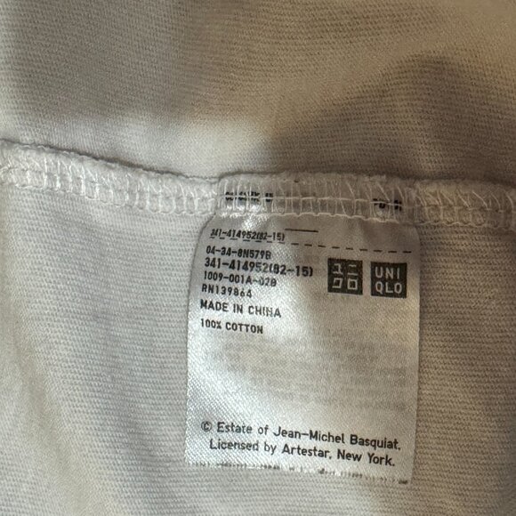 UNIQLO SPRZNY Jean-Michel Basquiat 'Pez Dispenser' T-Rex Cotton T-Shirt, Large - Picture 9 of 10
